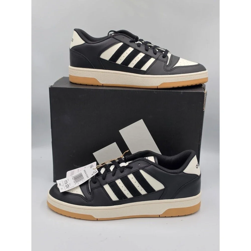 adidas Break Start Men’s 11.5 Women’s 12.5 Black White Gum Basketball IH7963 NIB